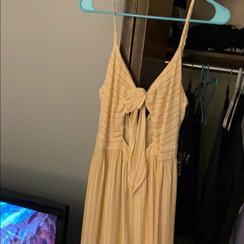 Yellow and white forever 21 maxi sundress